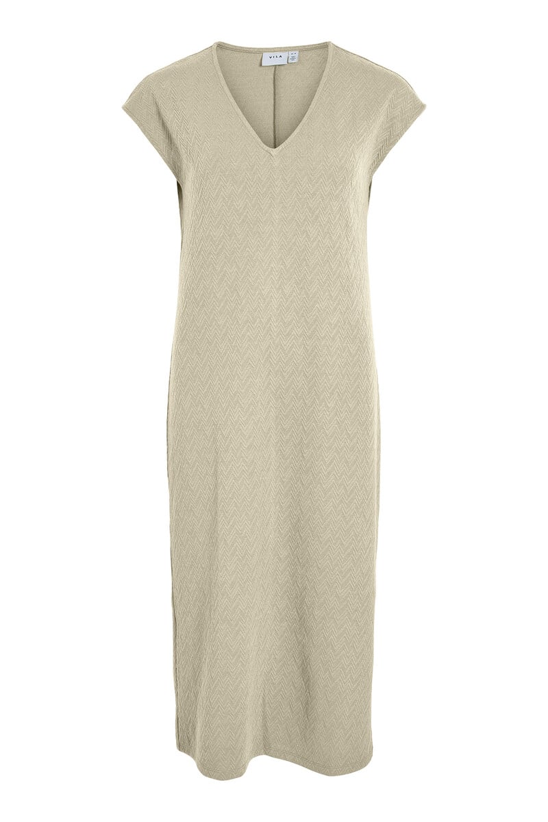 Cortefiel Vestido midi manga corta