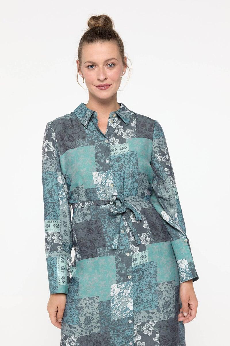 Cortefiel Vestido Midi Manga Larga