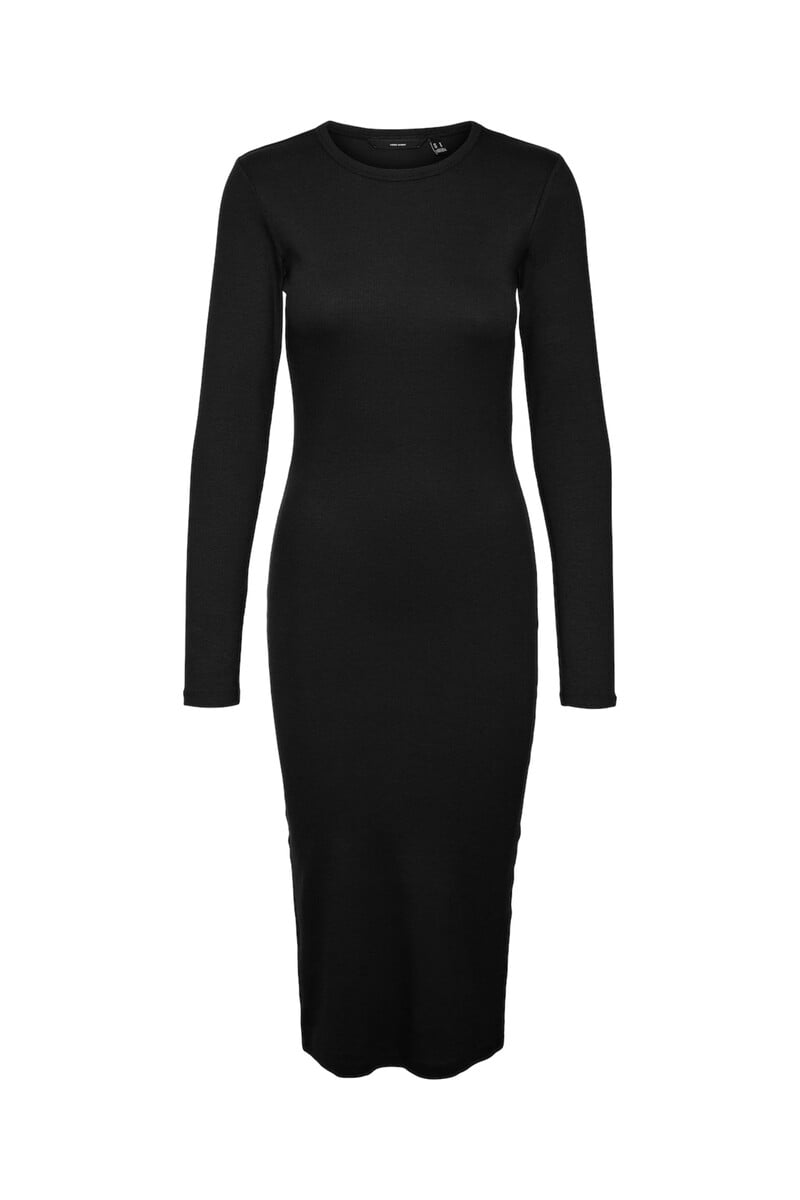 Cortefiel Vestido midi manga larga