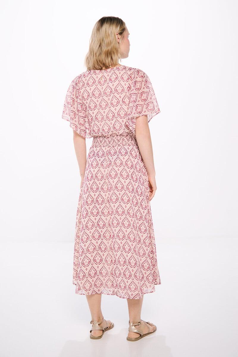 Cortefiel Vestido Midi Mangas Capa