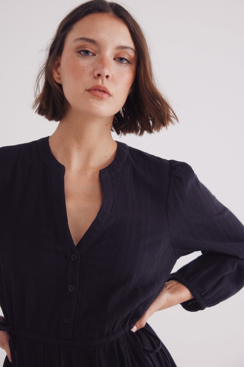 Cortefiel Vestido Midi Paneles