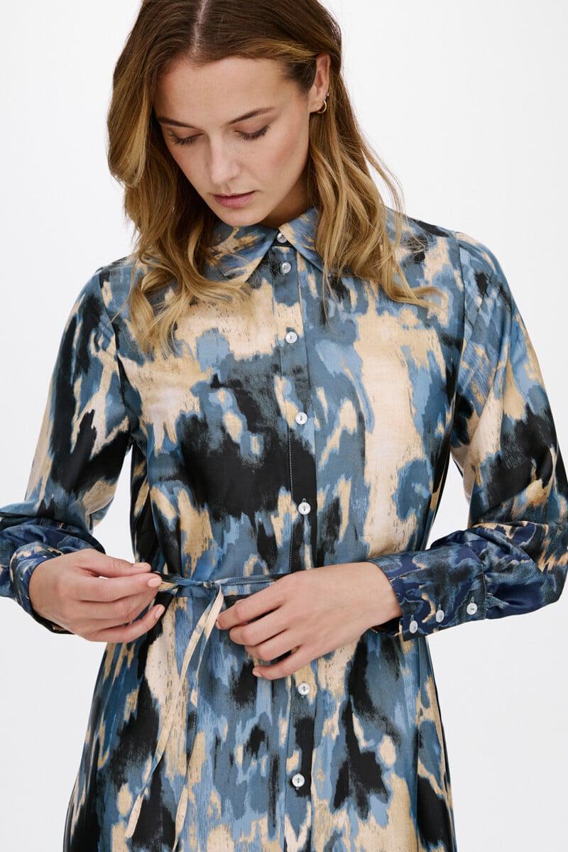 Cortefiel Vestido Midi Satinado