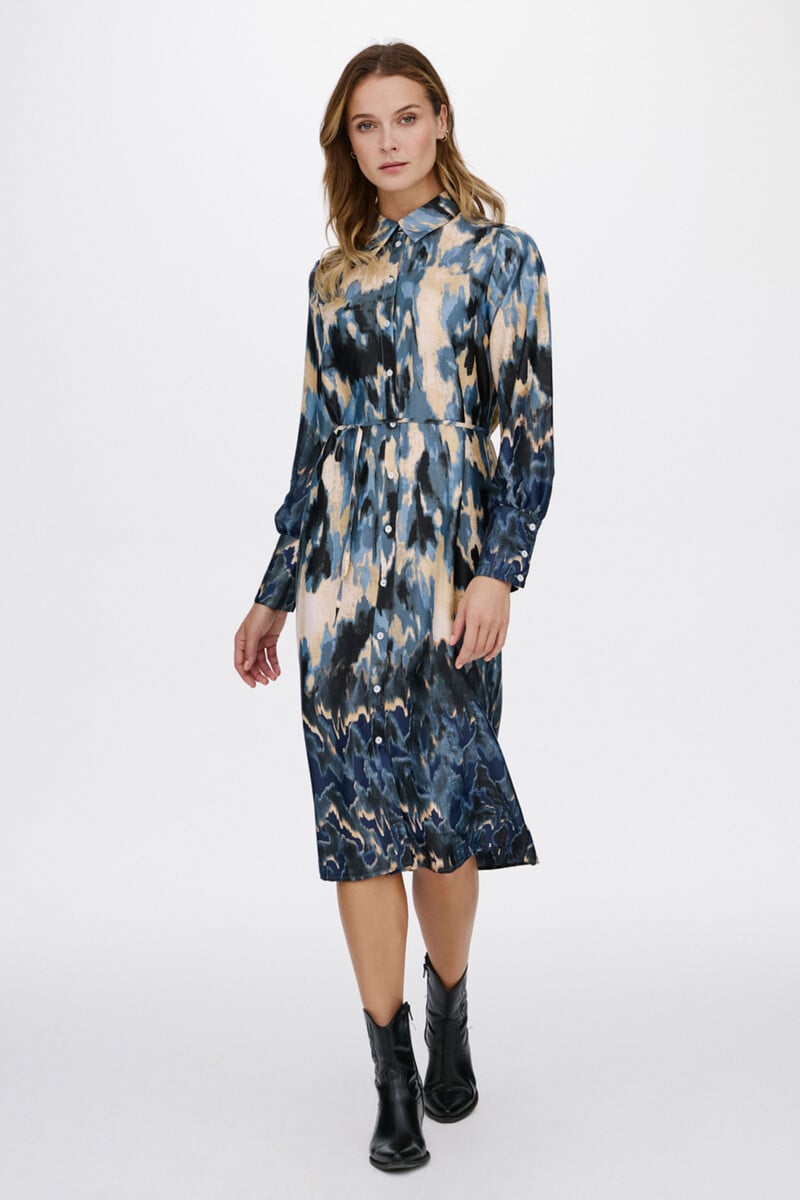 Cortefiel Vestido midi satinado