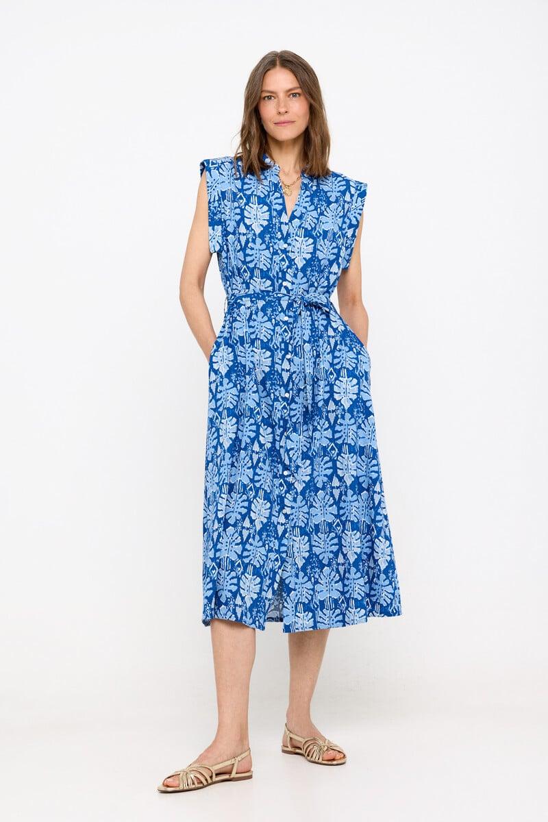 Cortefiel Vestido midi sin mangas