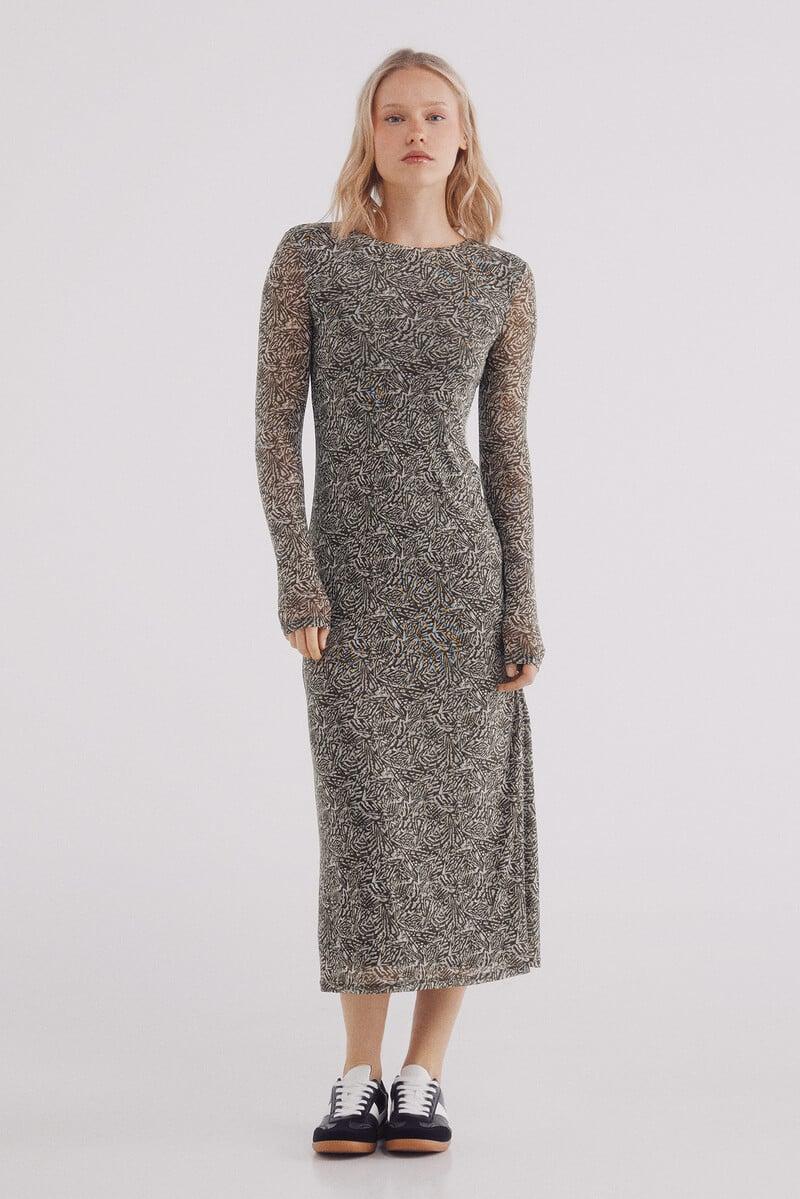 Cortefiel Vestido midi tubo