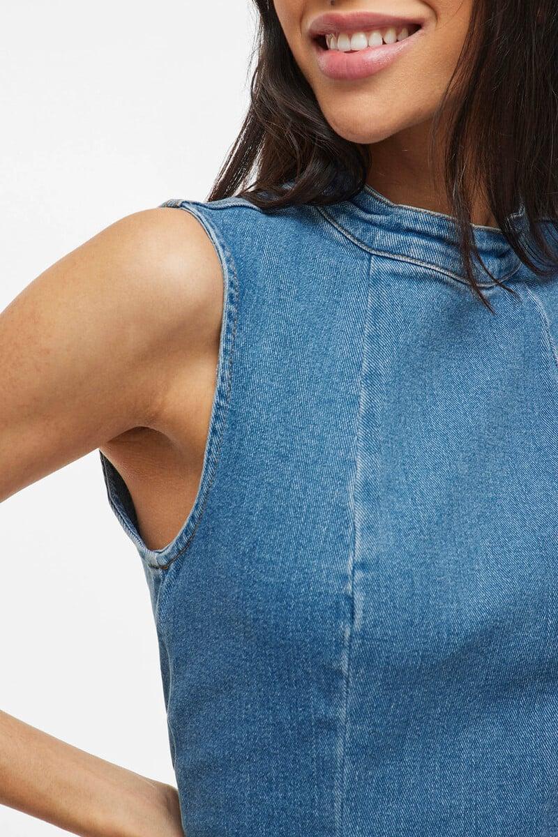 Cortefiel Vestido Midi Vaquero