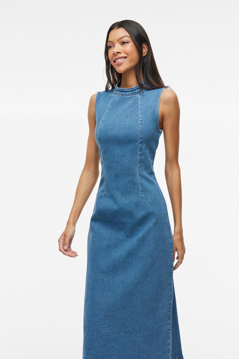 Cortefiel Vestido Midi Vaquero