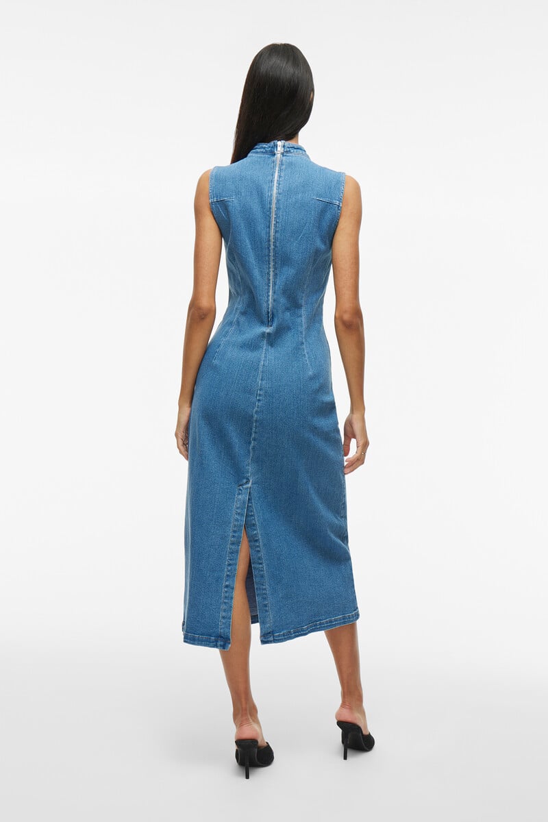 Cortefiel Vestido Midi Vaquero