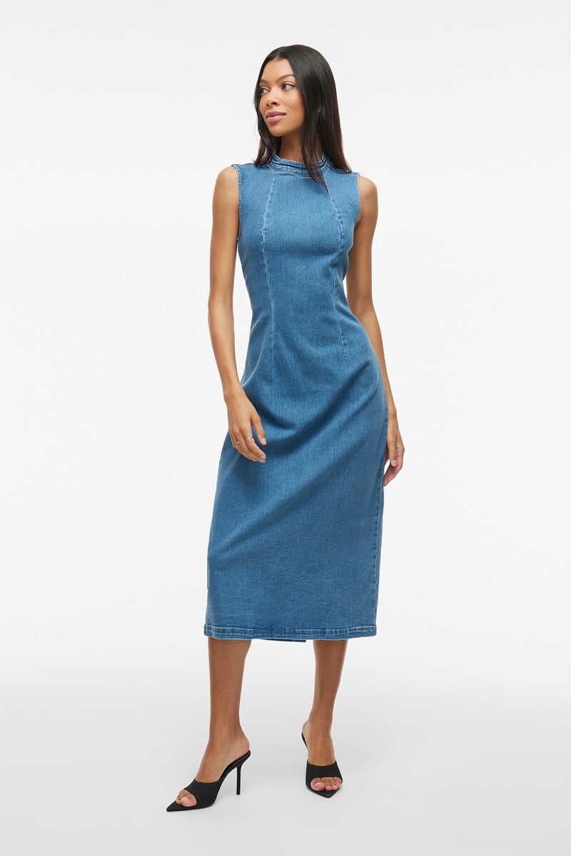 Cortefiel Vestido midi vaquero