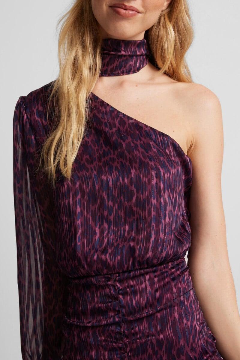 Cortefiel Vestido Mini Asimetrico