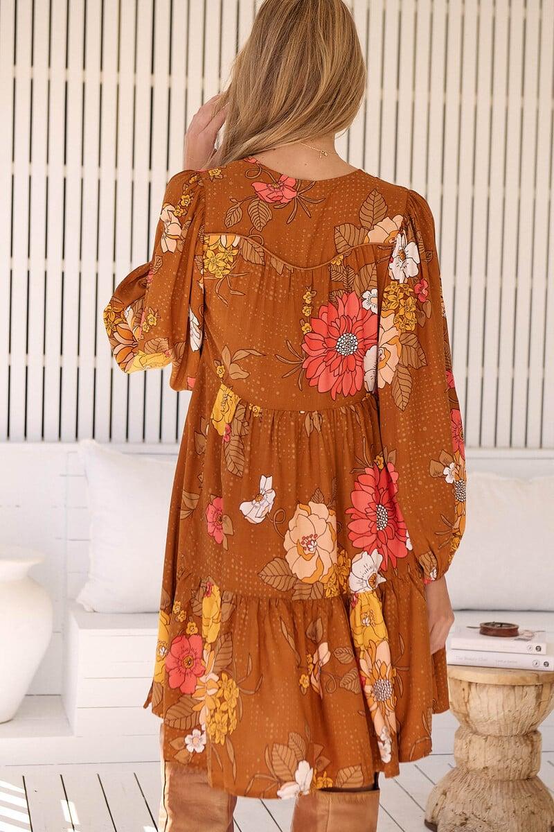 Cortefiel Vestido Mini De Manga Larga Tracey