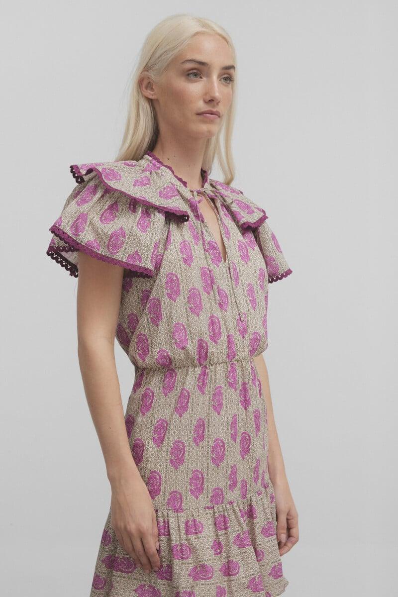 Cortefiel Vestido Mini Estampado Flores