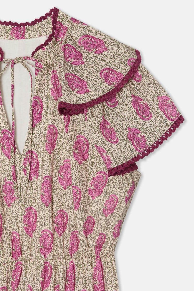 Cortefiel Vestido Mini Estampado Flores