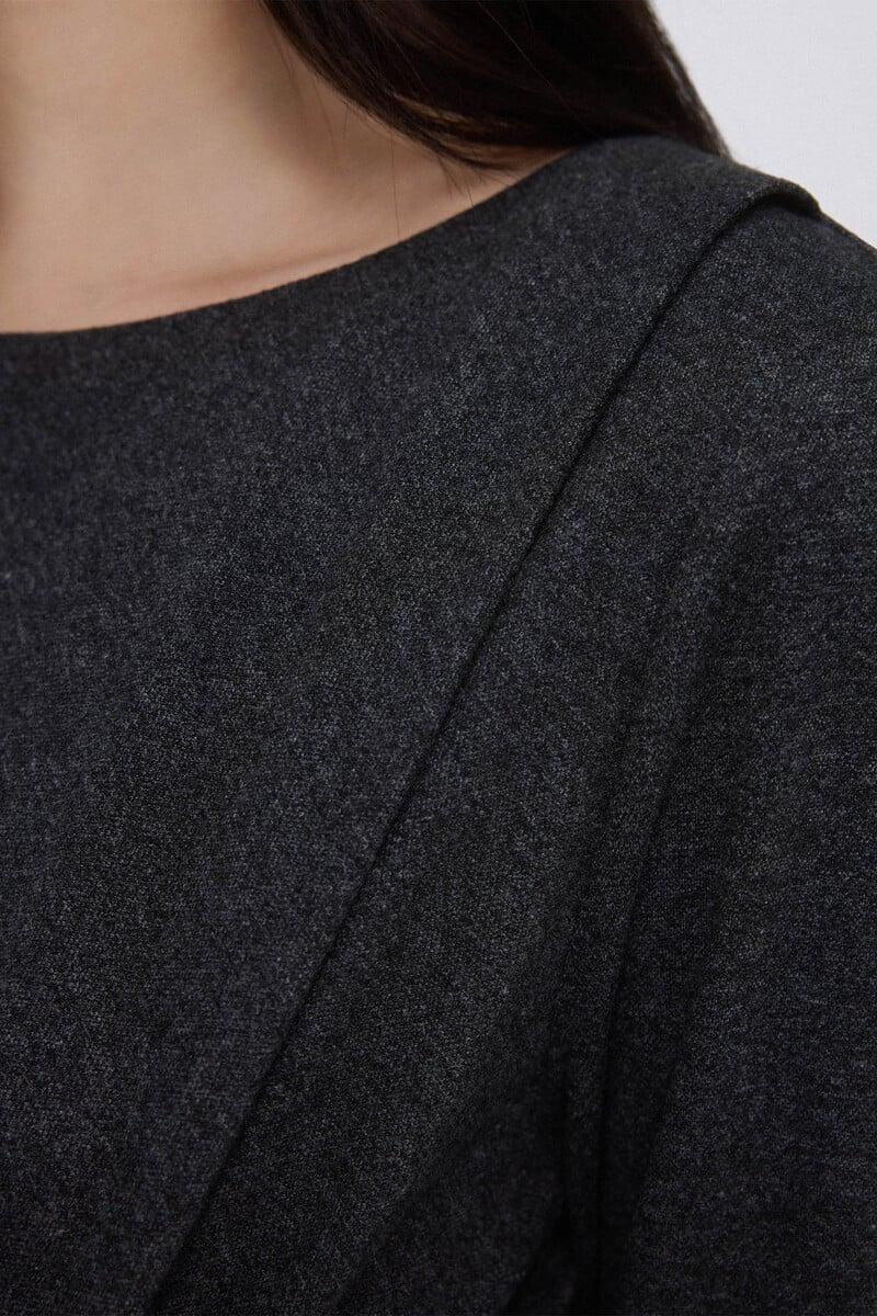 Cortefiel Vestido Nudo Midi