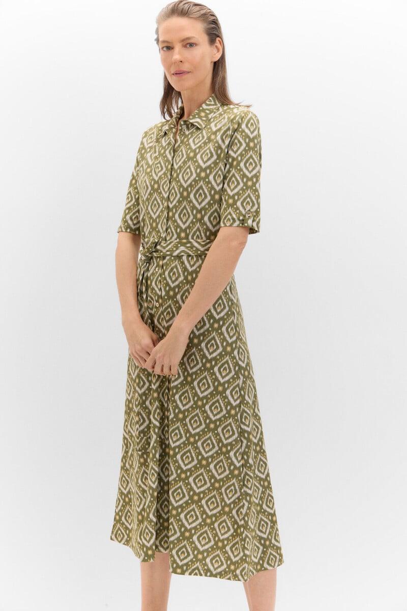 Cortefiel Vestido polo en punto piqué