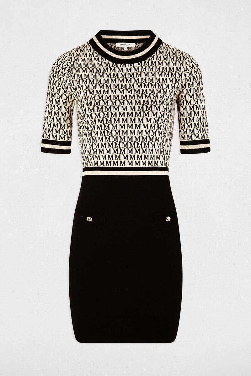 Cortefiel Vestido Punto Corto Ajustado