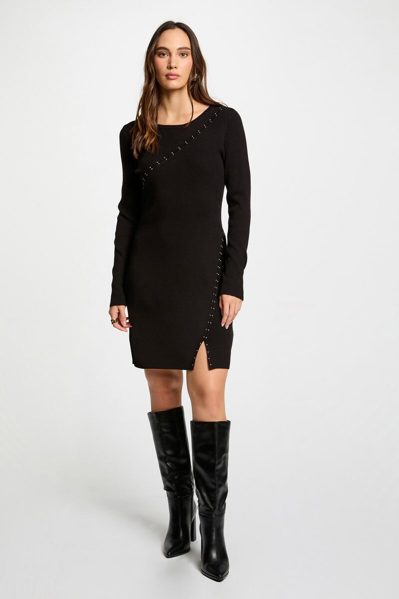 Cortefiel Vestido punto corto ajustado