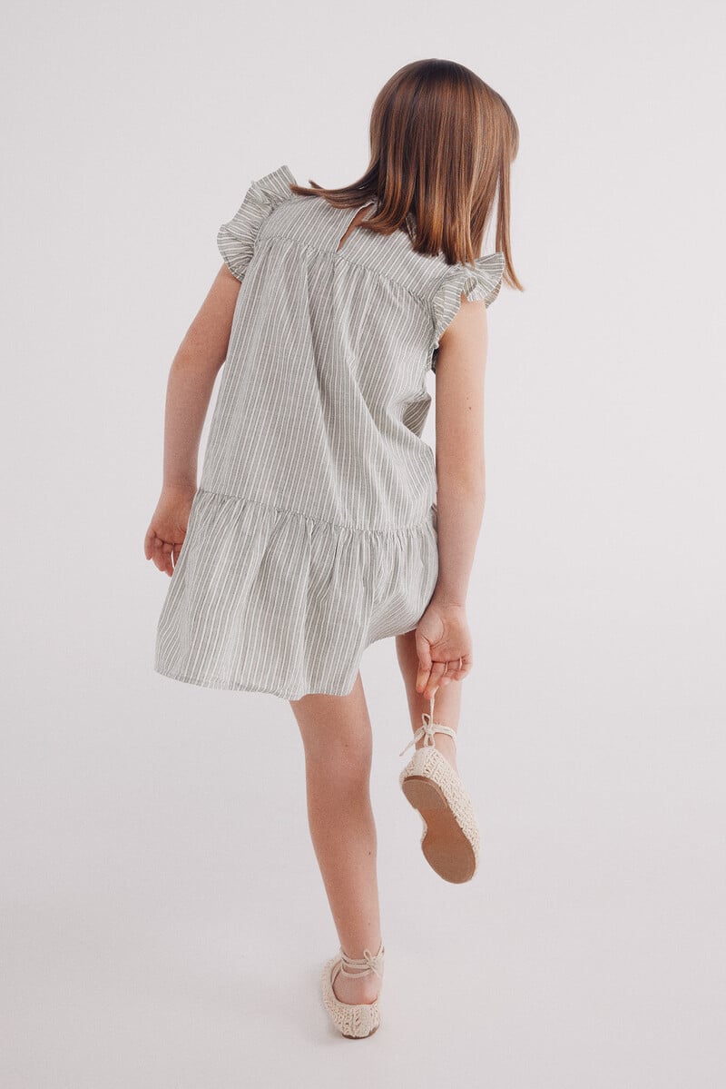 Cortefiel Vestido Rayas Niña