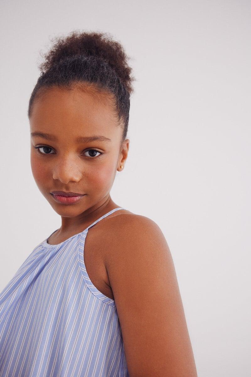 Cortefiel Vestido Rayas Niña