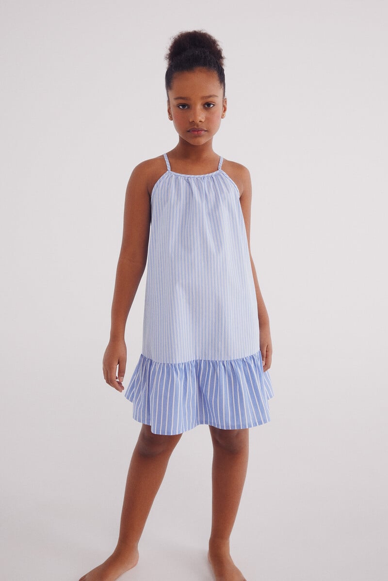 Cortefiel Vestido Rayas Niña