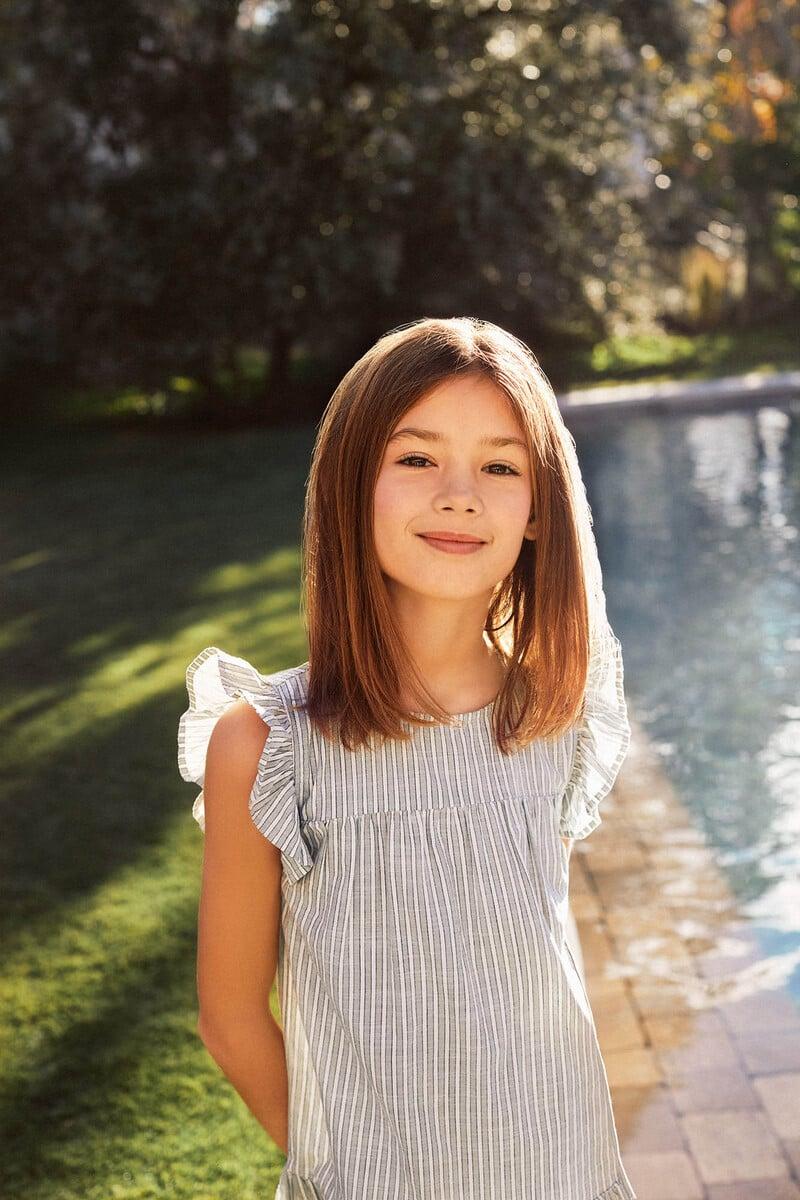 Cortefiel Vestido rayas niña