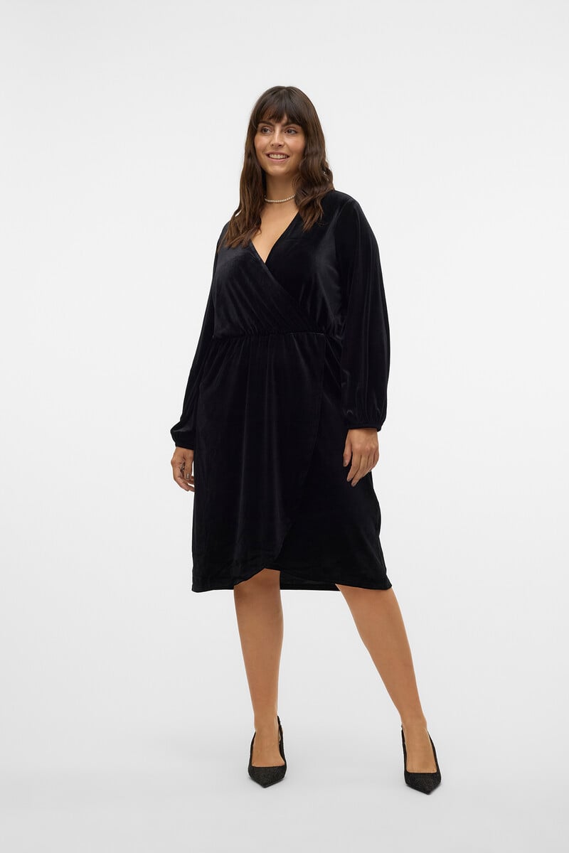 Cortefiel Vestido terciopelo talla grande