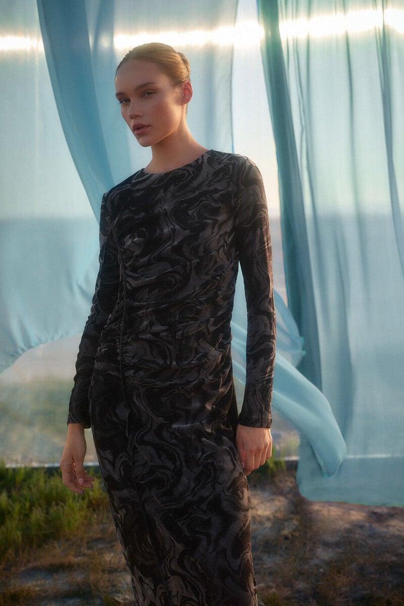 Cortefiel Vestido Tul Devoré