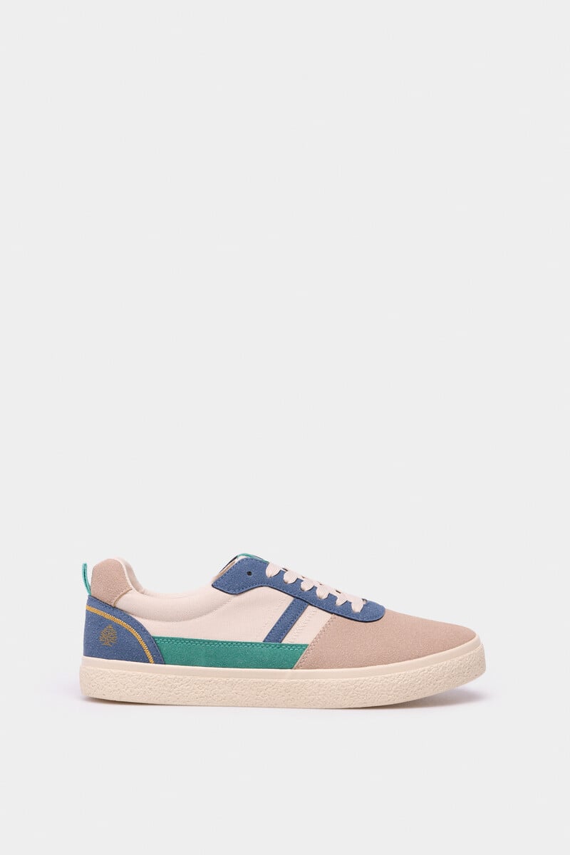 Cortefiel Zapatilla piel color