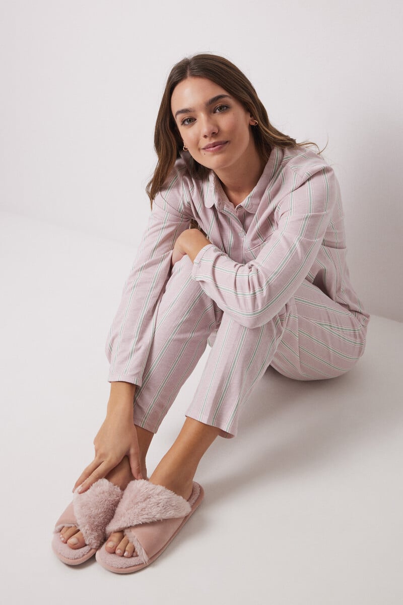 Cortefiel Zapatillas Abiertas Casa Pelito Rosa