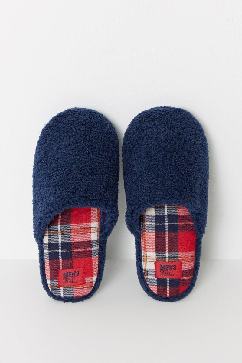 Cortefiel Zapatillas casa borrego azul navy