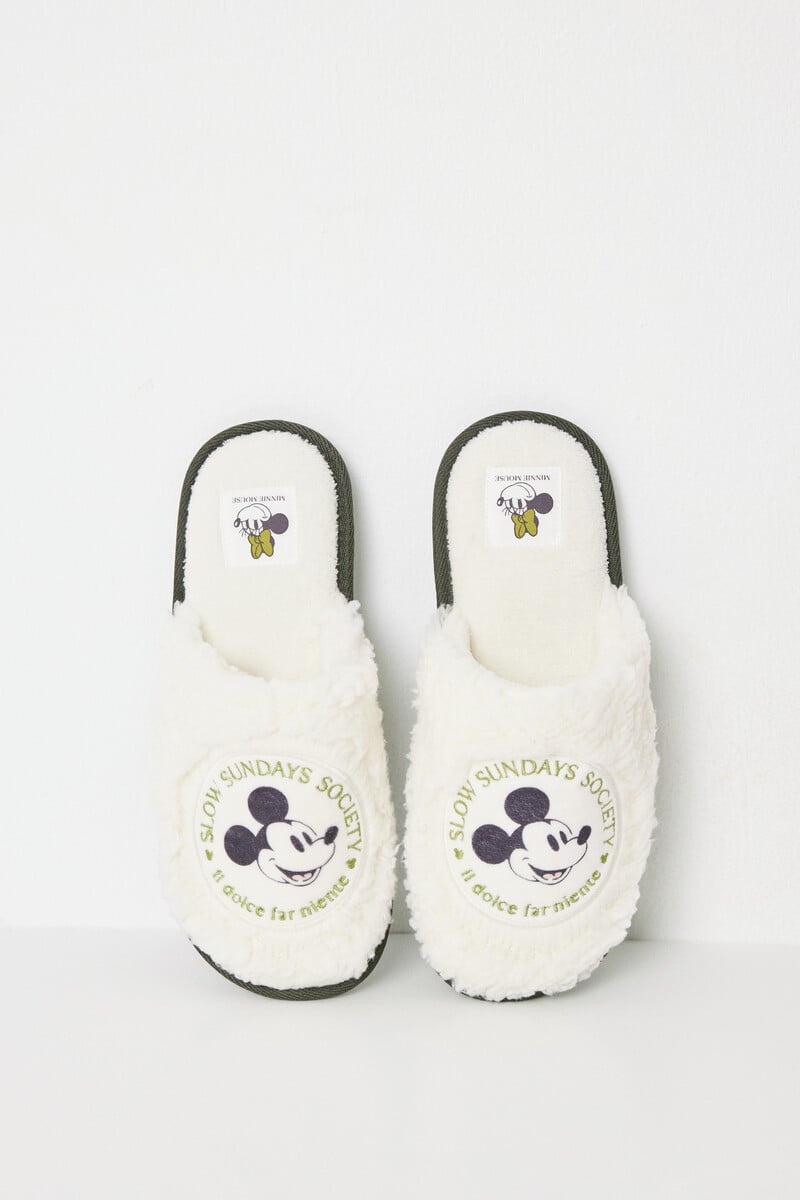 Cortefiel Zapatillas Casa Pelo Mickey Mouse