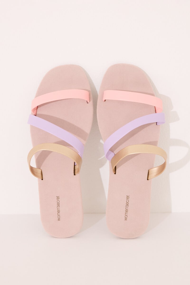 Cortefiel Zapatillas casa tiras cruzadas