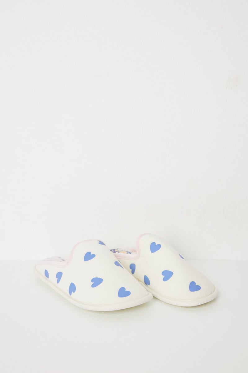 Cortefiel Zapatillas Casa Velur Corazones