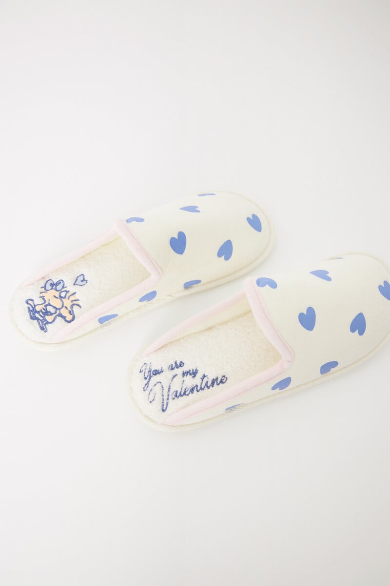 Cortefiel Zapatillas Casa Velur Corazones