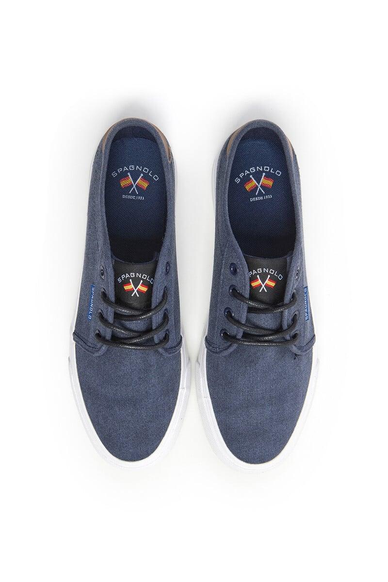 Cortefiel Zapatillas Casual De Lona Con Cordones