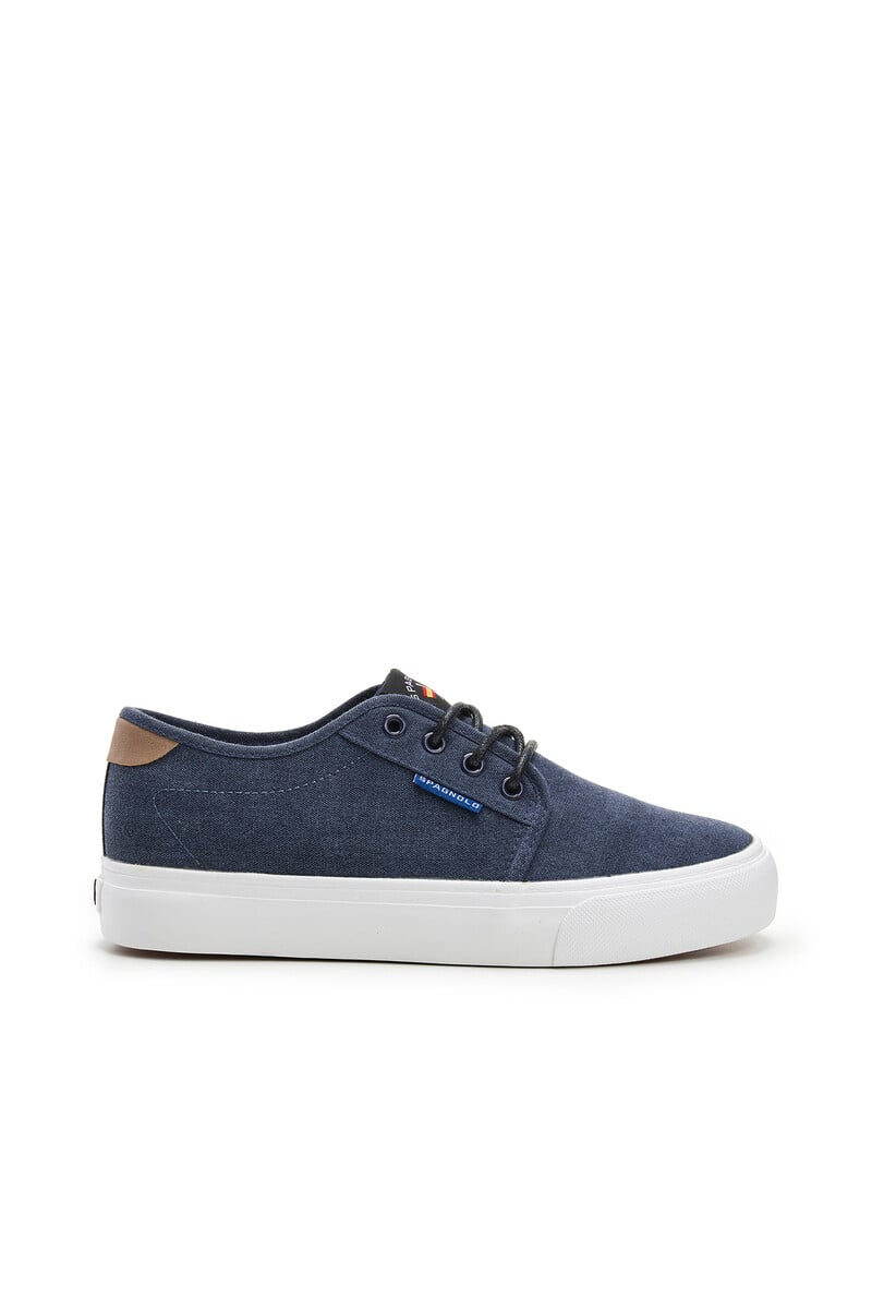 Cortefiel Zapatillas casual de lona con cordones