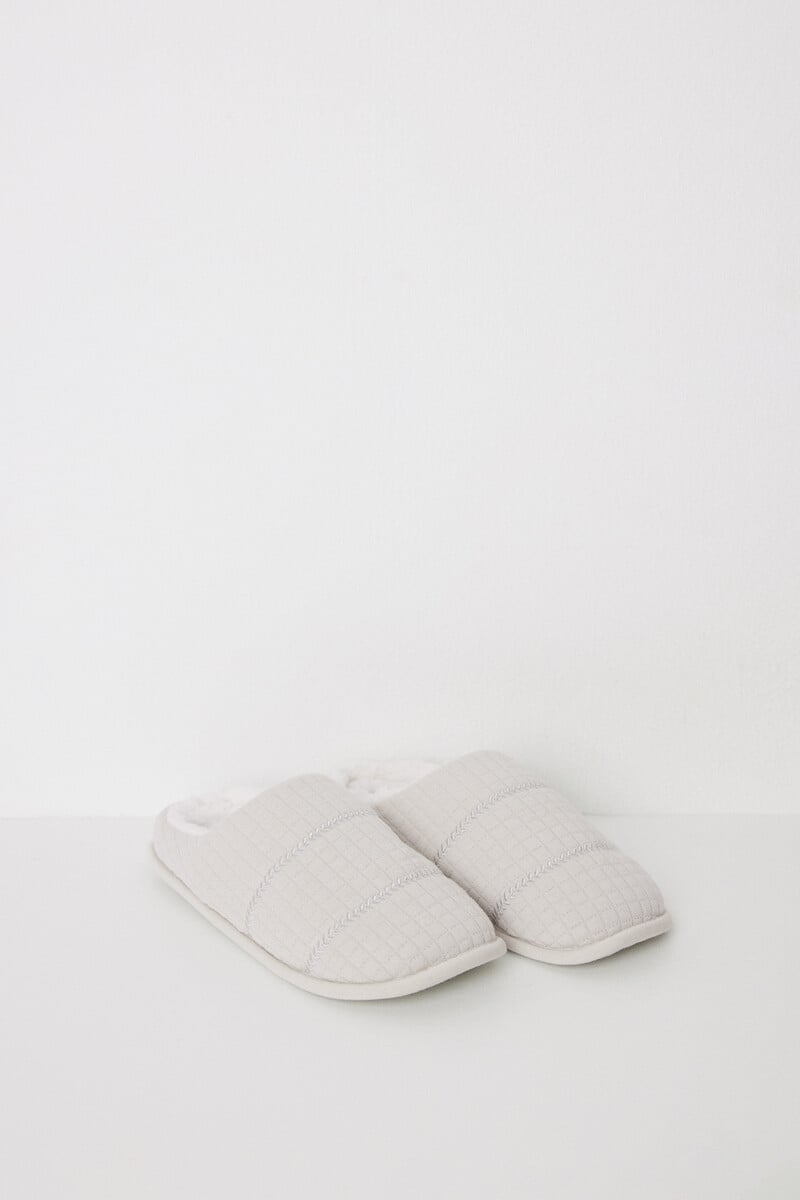 Cortefiel Zapatillas Cerradas Acolchadas Beige