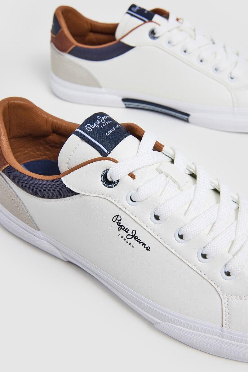 Cortefiel Zapatillas Clásicas Con Detalles En Ante