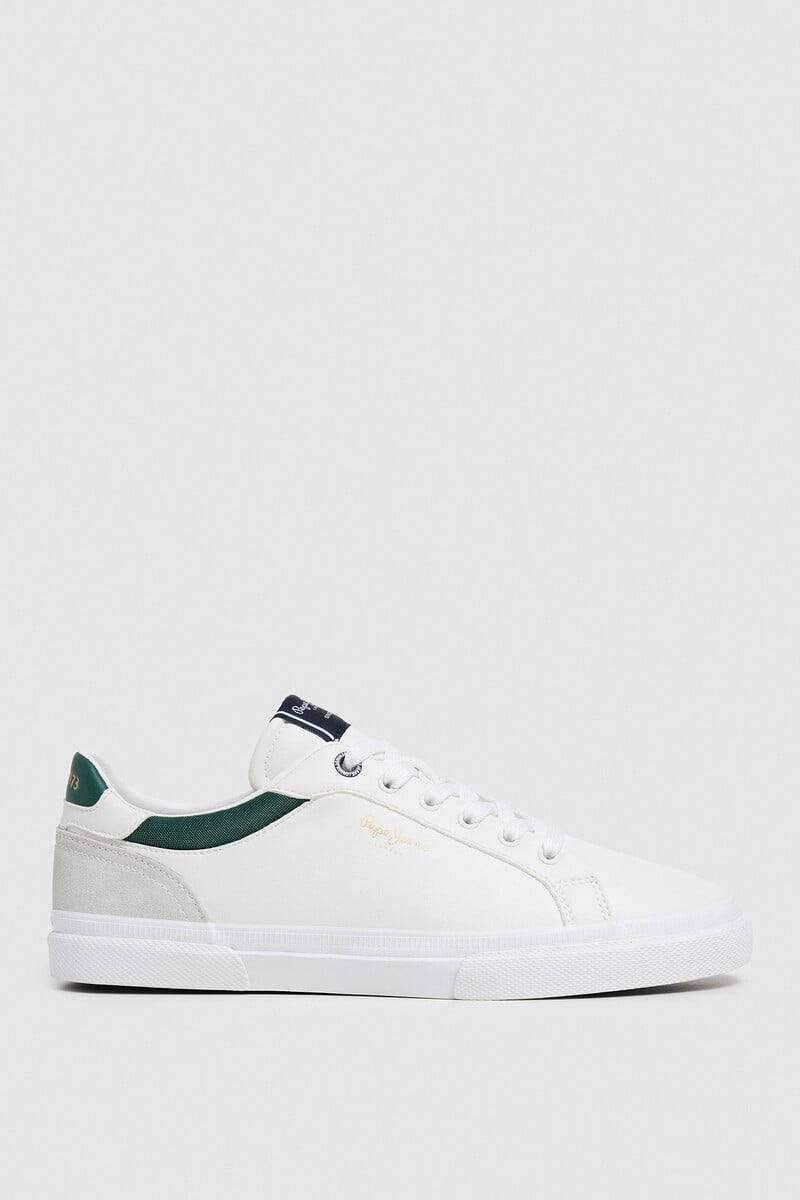 Cortefiel Zapatillas Clásicas Con Detalles En Ante