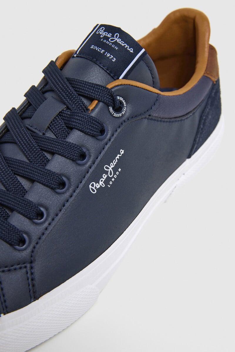 Cortefiel Zapatillas Clásicas Con Detalles En Ante