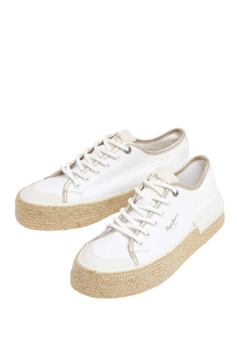 Cortefiel Zapatillas Con Detalles Yute