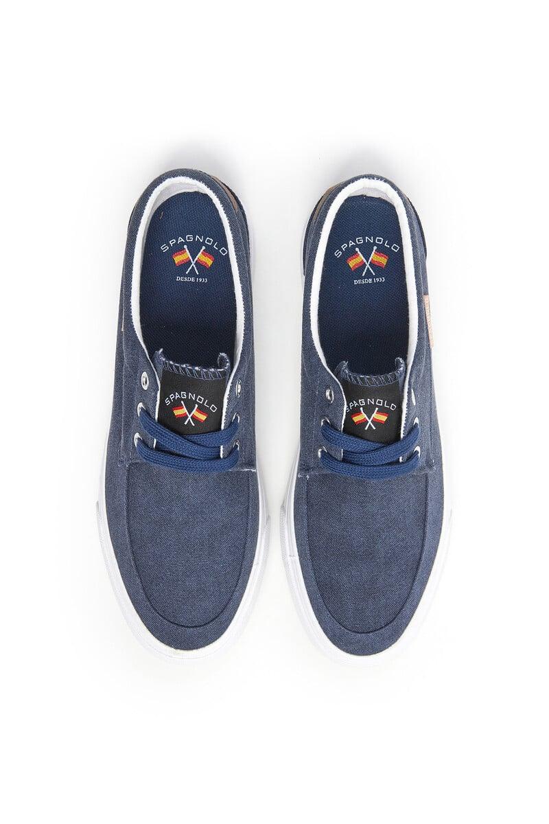 Cortefiel Zapatillas Naúticas De Lona Con Cordones