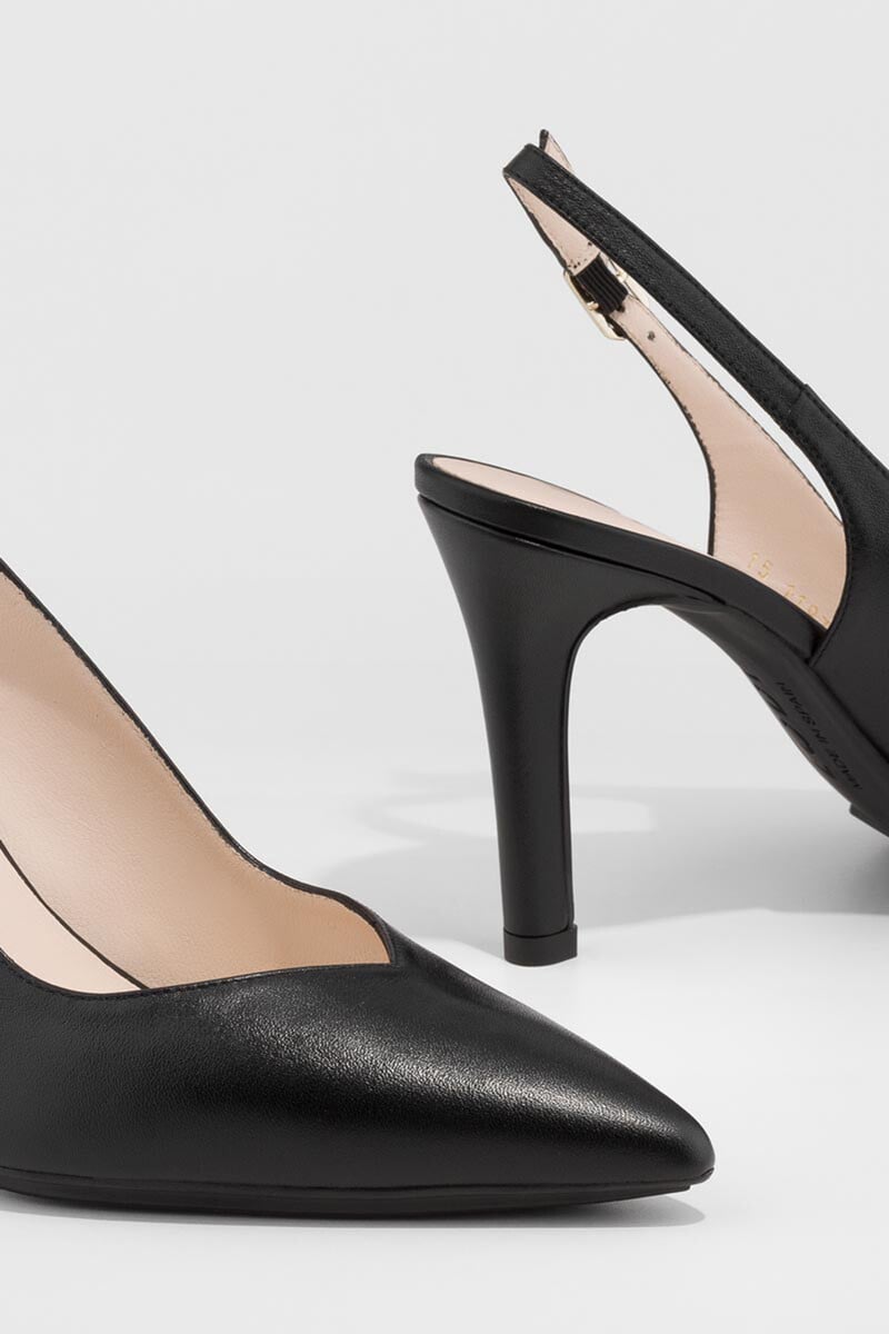 Cortefiel Zapato De Salón Destalonado En Negro