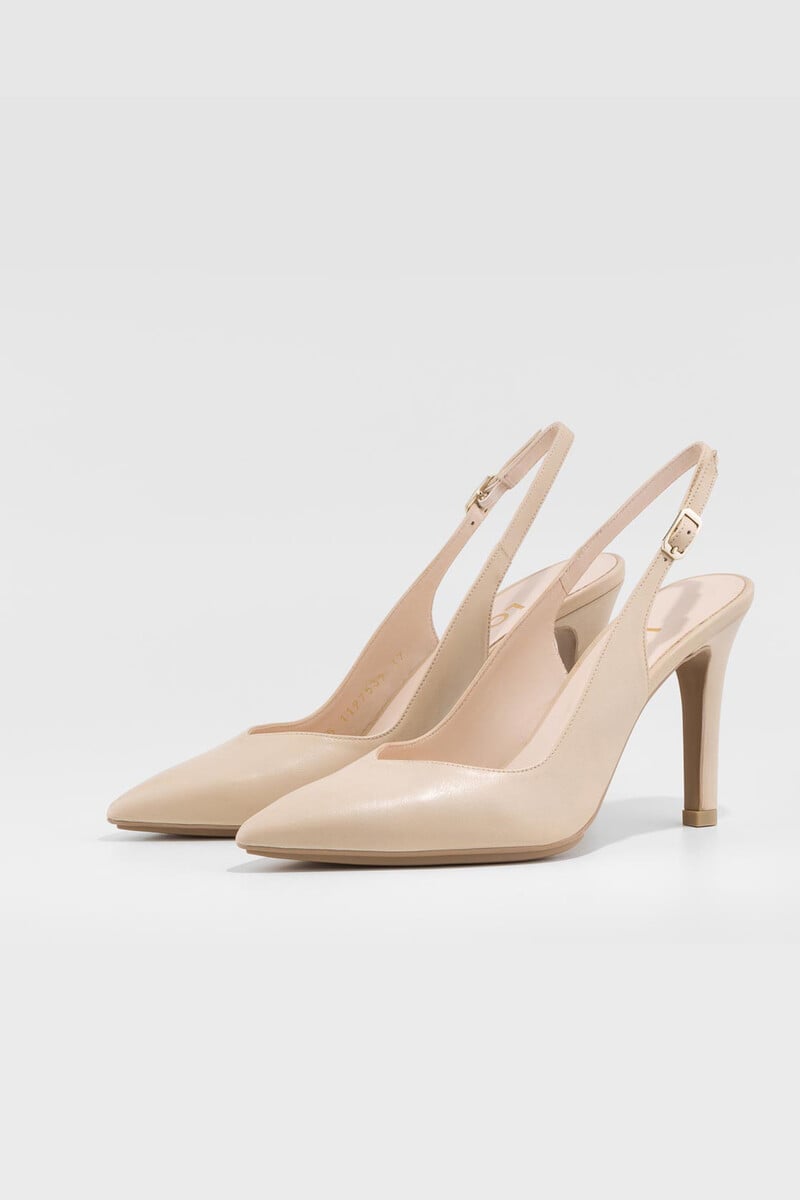 Cortefiel Zapatos De Salón Destalonado En Beige