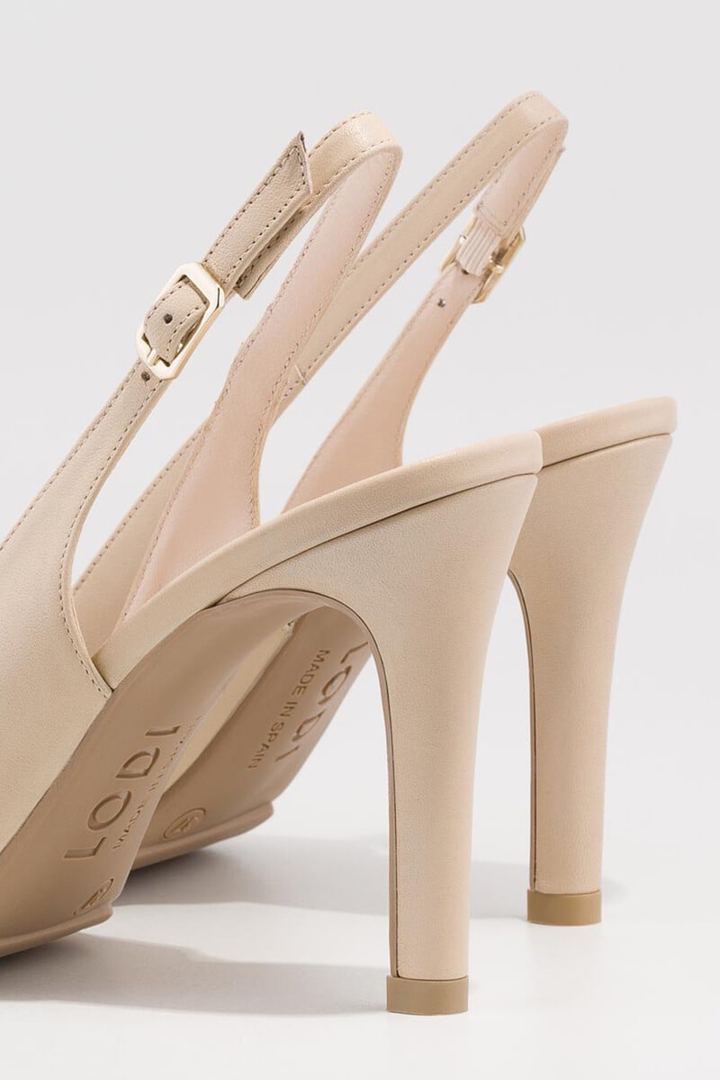 Cortefiel Zapatos De Salón Destalonado En Beige
