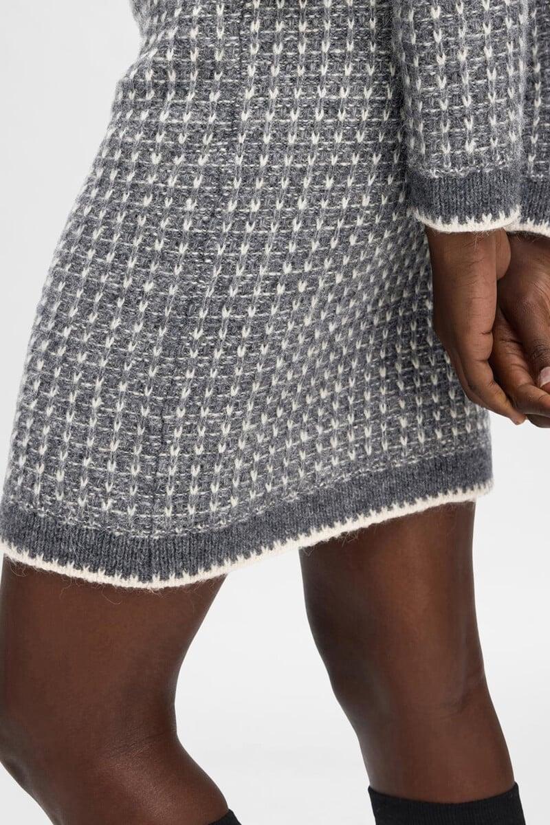 Cortefiel Falda Estructura Confeccionada Con Lana RWS Y Alpaca