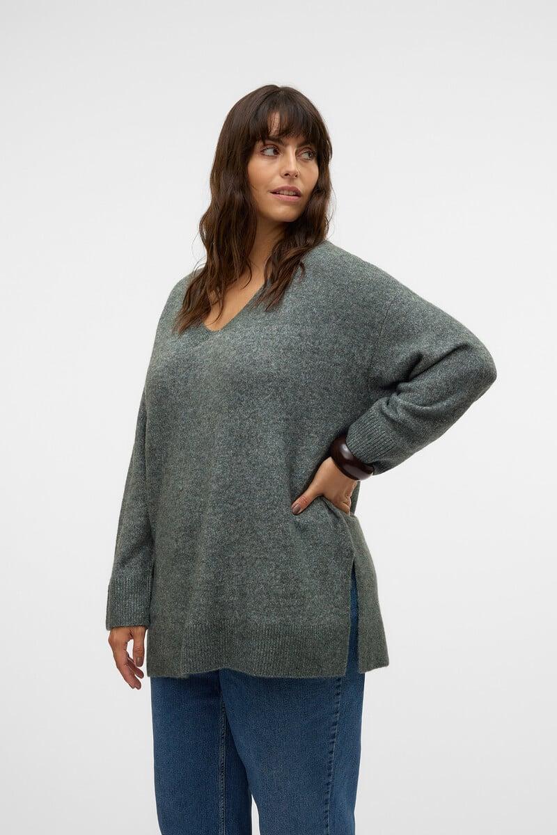 Cortefiel Jersey Básico Con Escote Pico Talla Grande