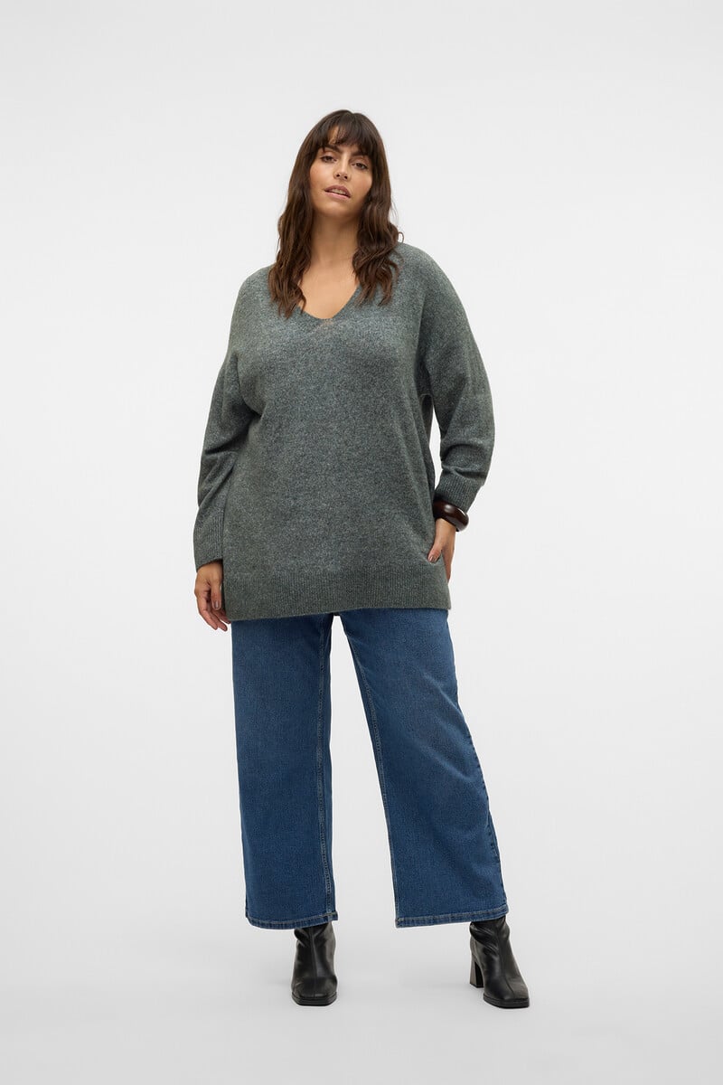 Cortefiel Jersey Básico Con Escote Pico Talla Grande