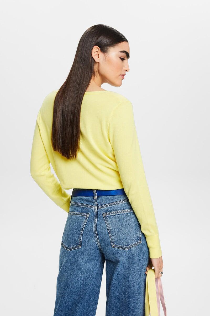 Cortefiel Jersey Básico Relaxed Fit Punto Fino Algodón