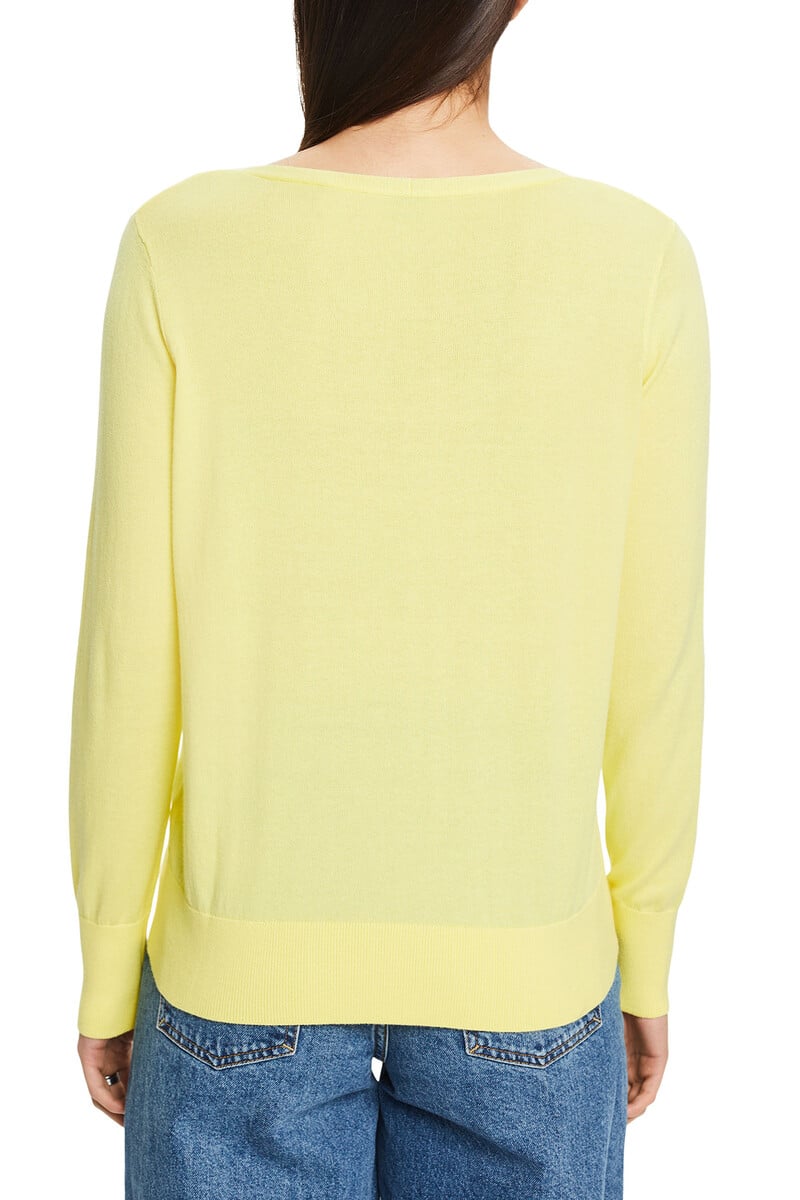 Cortefiel Jersey Básico Relaxed Fit Punto Fino Algodón